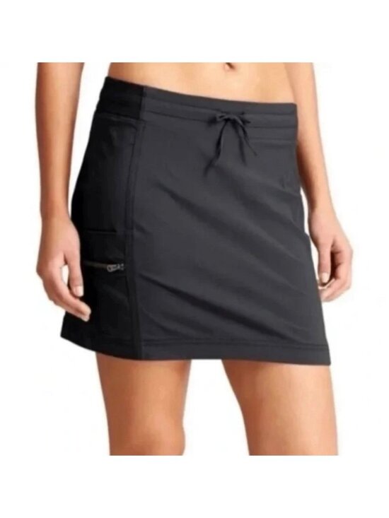 Athleta Pants - Vtg Athleta Trekkie Skort Black Sz 10 Cargo Zip Pockets Gorpcore Athleisure Golf